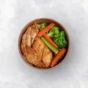 Fish fillet with steamed vegetables
